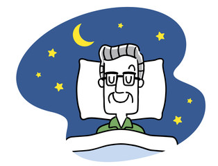 睡眠：シニア男性