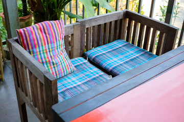 Cushion Seat and Chair in Thai Style