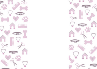 Pet shop banner in flat style