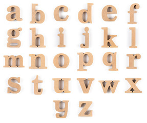 Wooden English Alphabet Collection