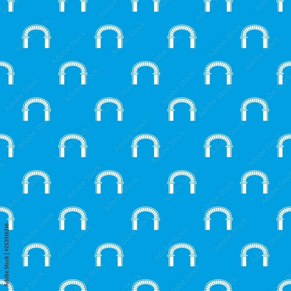 Poster wall structure pattern vector seamless blue repeat for any use