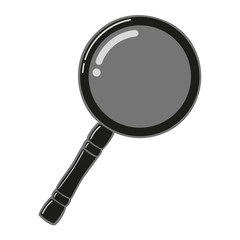 magnifier glass isolated