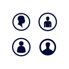 user icon. Vector illustration. profile picture icon vector