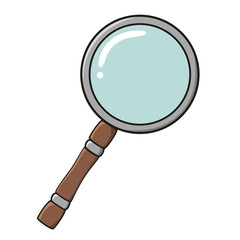 magnifier glass isolated