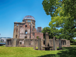 Atomic Bomb Dome memorial building in Hiroshima,Japan