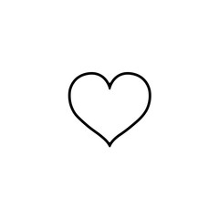 Like heart line icon, logo isolated on white background