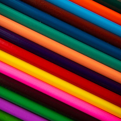 bright colored pencils