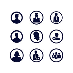 user icon. Vector illustration. profile picture icon vector