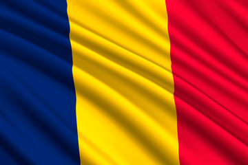 Fototapeta premium waving flag background