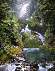 Beautiful Mackay falls is reachable on the 4th day of Milford Track trek
