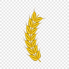 Stalk of ripe barley icon in cartoon style on a background for any web design 