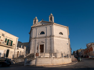 Fototapeta na wymiar Church of San Michele in Minervino Murge, Apulia, Italy