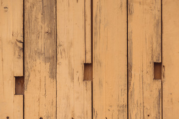 Yellow wooden old plank background. Old wooden texture