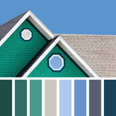 House and sky palette