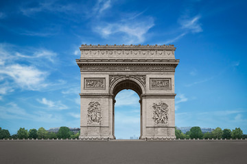 Obraz premium Arc de Triomphe in Paris, France. - Image