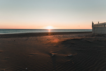 Italian Beach Sunset