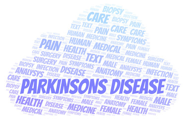 Obraz premium Parkinsons Disease word cloud.