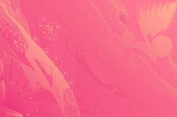 Fototapeta na wymiar pink floral background with flowers