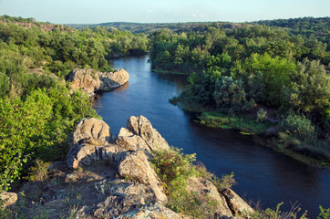 View of  river with rocks in reserve