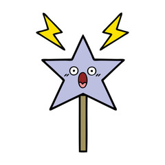 cute cartoon magic wand