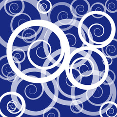 Abstract background with curly in rotation. Vector illustration