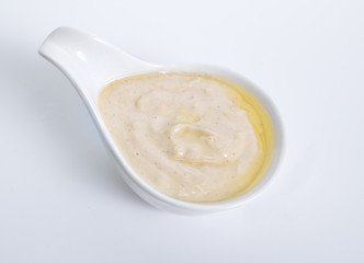 Sauce Tahini. Sesame seed, lemon and garlic with oil