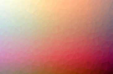 Illustration of abstract Red, Yellow horizontal low poly background. Beautiful polygon design pattern.