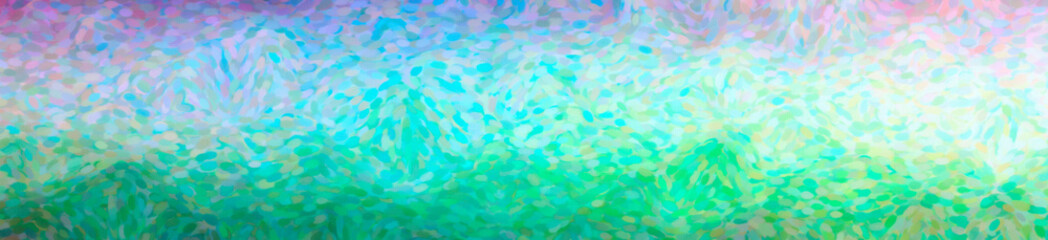 Fototapeta na wymiar Abstract illustration of green, purple Impressionist Pointlilism background