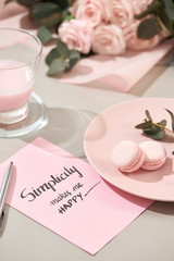 White background with pink and white objects