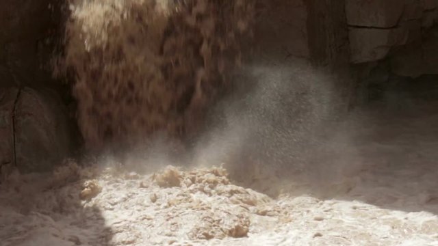 Flash flood in Nahal Zin Negev Israel