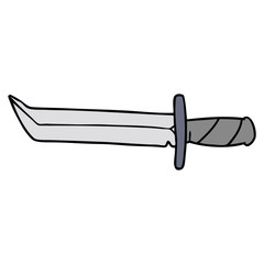 cartoon doodle of a short dagger