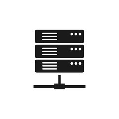 Fototapeta premium Computer network icon design template vector isolated