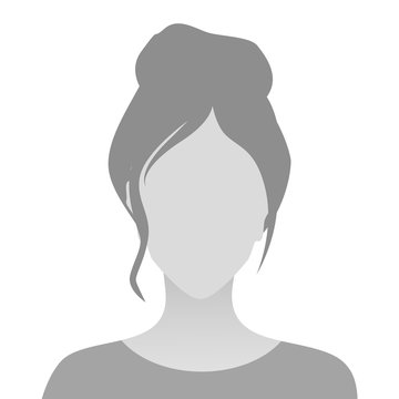 Person gray photo placeholder woman