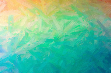 Abstract illustration of blue, yellow Bristle Brush Oil Paint background