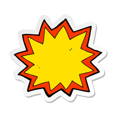 Fototapeta premium sticker of a cartoon explosion