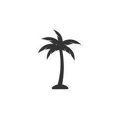 Palm tree icon design template vector isolated