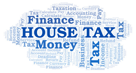 House Tax word cloud.