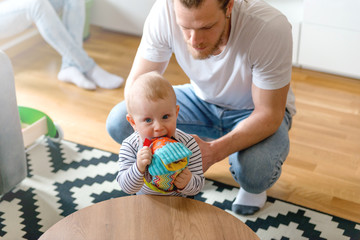 Fototapeta premium Playing baby boy
