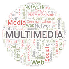 Multimedia word cloud.