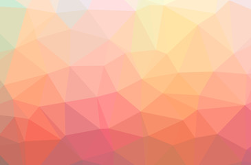 Illustration of abstract Orange horizontal low poly background. Beautiful polygon design pattern.