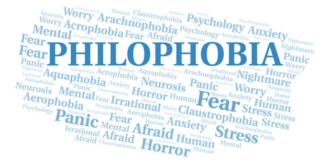 Philophobia word cloud.