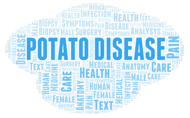 Potato Disease word cloud.