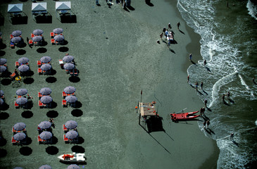 ombrelloni in spiaggia