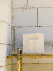 Details of house home construction site