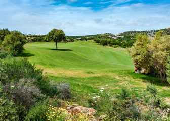 Fototapeta na wymiar Golf course, Crete, Greece.