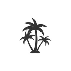 Obraz premium Palm tree icon design template vector isolated