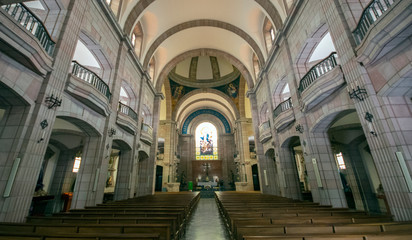 Assumption church in Asturias, Cangas de Onis,Spain