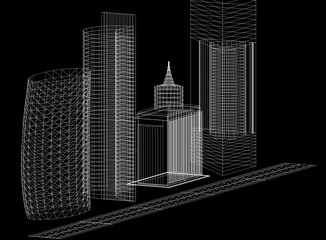 City Concept Architect Blueprint 