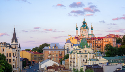 Kiev, Ukraine, Andriyivskyy Descent street in the Old town