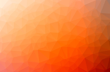 Obraz premium Illustration of abstract Orange horizontal low poly background. Beautiful polygon design pattern.